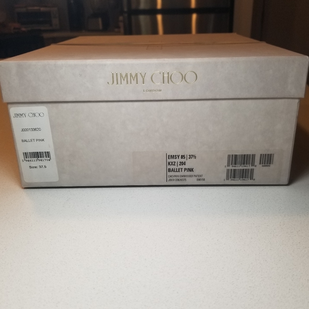 Jimmy Choo Emsy 85 Heels in Ballet Pink Sz7.5 - Picture 5 of 6
